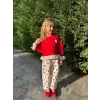Kız Çocuk Kalpli 2li Takım