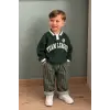 Erkek Çocuk Yeşil Triko -Jean Set
