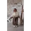 Kız Çocuk Crop Feel Free Geçişli Pamuk Takım