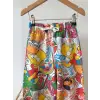 Unisex Renkli Karakter Baskılı %100 Pamuk Jogger