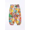 Unisex Renkli Karakter Baskılı %100 Pamuk Jogger
