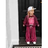 Kız Çocuk Güneş Baskılı %100 Pamuk Alt Üst Takım