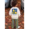 Unisex Limon Baskılı Çizgili Alt Üst Takım