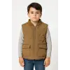 Çocuk Unisex Su İtici Kahve Yelek