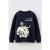Erkek Çocuk Arda Baskılı %100 Pamuk Sweatshirt
