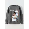 Erkek Çocuk Arda Güler Baskılı %100 Pamuk Sweatshirt