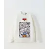 Erkek Çocuk Brawl Stars Beyaz Sweatshirt