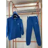 Erkek Çocuk Çizgili Fermuarlı Mavi Takım