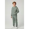 Erkek Çocuk CK Fermuarlı Yeşil %100 Pamuk Takım