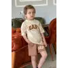 Erkek Çocuk GAP Krem Rengi Yazlık Takım