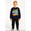 Erkek Çocuk Hot Wheels Baskılı %100 Pamuk Sweatshirt