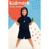 Erkek Çocuk Kapüşonlu Müslin Lacivert Yazlık Takım