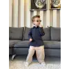 Erkek Çocuk Keten Gömlek Siyah Alt-Üst Takım