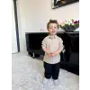 Erkek Çocuk Keten Gömlek Bej Alt-Üst Takım