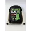 Erkek Çocuk Minecraft Creeper Kolej Ceket