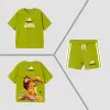 Erkek Çocuk Aslan Kral Baskılı Şortlu Takım