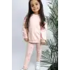 Kız Çocuk Çiçek Detay Taytlı Alt-Üst Takım