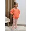 Kız Çocuk Kabak Detaylı Taytlı Alt-Üst Takım