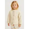 Kız Çocuk Kapitone Krem Ceket