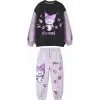 Kız Çocuk Kuromi Baskılı %100 Pamuk Mor Takım