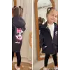 Kız Çocuk Minnie Mouse Siyah Yağmurluk