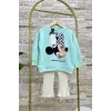 Kız Çocuk Minnie Mouse Triko Taytlı Takım