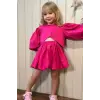 Kız Çocuk Poplin Pembe Etek Takım