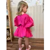 Kız Çocuk Poplin Pembe Etek Takım