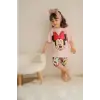 Kız Çocuk Minnie Mouse Baskılı Yazlık İkili Takım