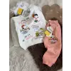 Peanuts Baskılı Uzun Kollu Alt-Üst İkili Takım