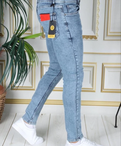 Mavi Kar Yıkama Likralı Slim Fit Erkek Kot Pantolon Denim Jean Dar Kesim Pamuklu