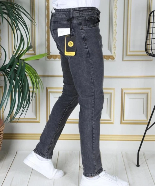 Erkek Füme Regular Fit Kot Pantolon Likralı Esnek Jean Füme/gri Phantom Jeans