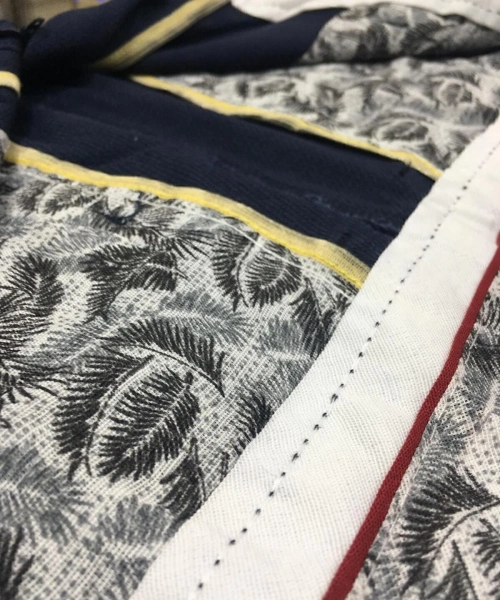 Erkek Lacivert Slim Fit Likralı Yan Cepli Armürlü Ekose Dar Kesim Esnek Şık Chino Kanvas Pantolon