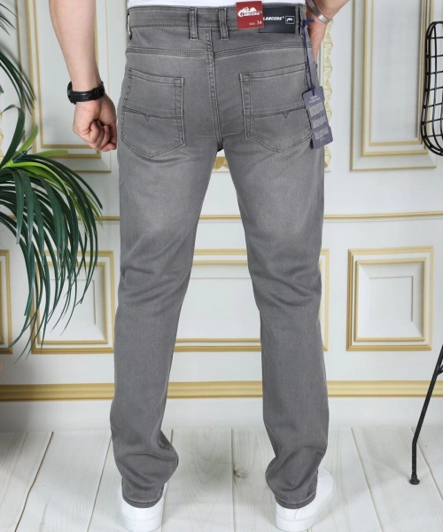 Erkek Haki Üstten Cepli Armürlü Regular Fit Rahat Kesim Esnek Chino Keten/kanvas Koton Pantolon