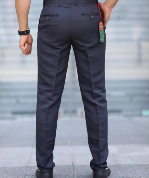 Klasik Kesim Füme Mevsimlik Yan Cepli Keten Poliviskon Kumaş Baba Pantolonu Kumaş Pantolon