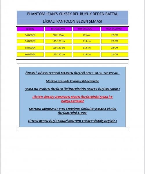 Mavi Büyük Beden Erkek Likralı Battal Yüksek Bel Kot Pantolon Rahat Kesim Jean Denim