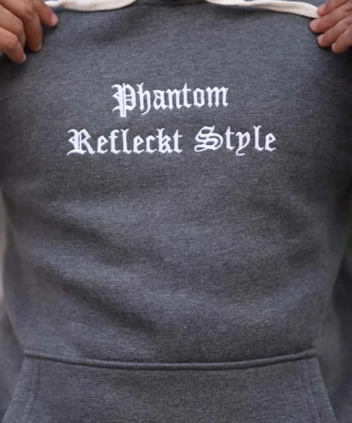 Koyu Gri Melanj Polarlı Erkek Eşofman Takımı Paça Lastikli Cepli Kapüşonlu Nakış Detaylı Compact Takım