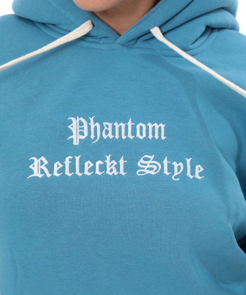 Turkuaz Polarlı Şık Kadın Eşofman Takımı Paça Lastikli Cepli Kapüşonlu Nakış Detaylı Compact Takım