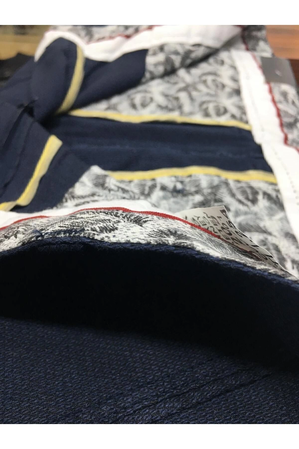 Erkek Mavi Slim Fit Likralı Yan Cepli Armürlü Ekose Dar Kesim Esnek Şık Chino Kanvas Pantolon