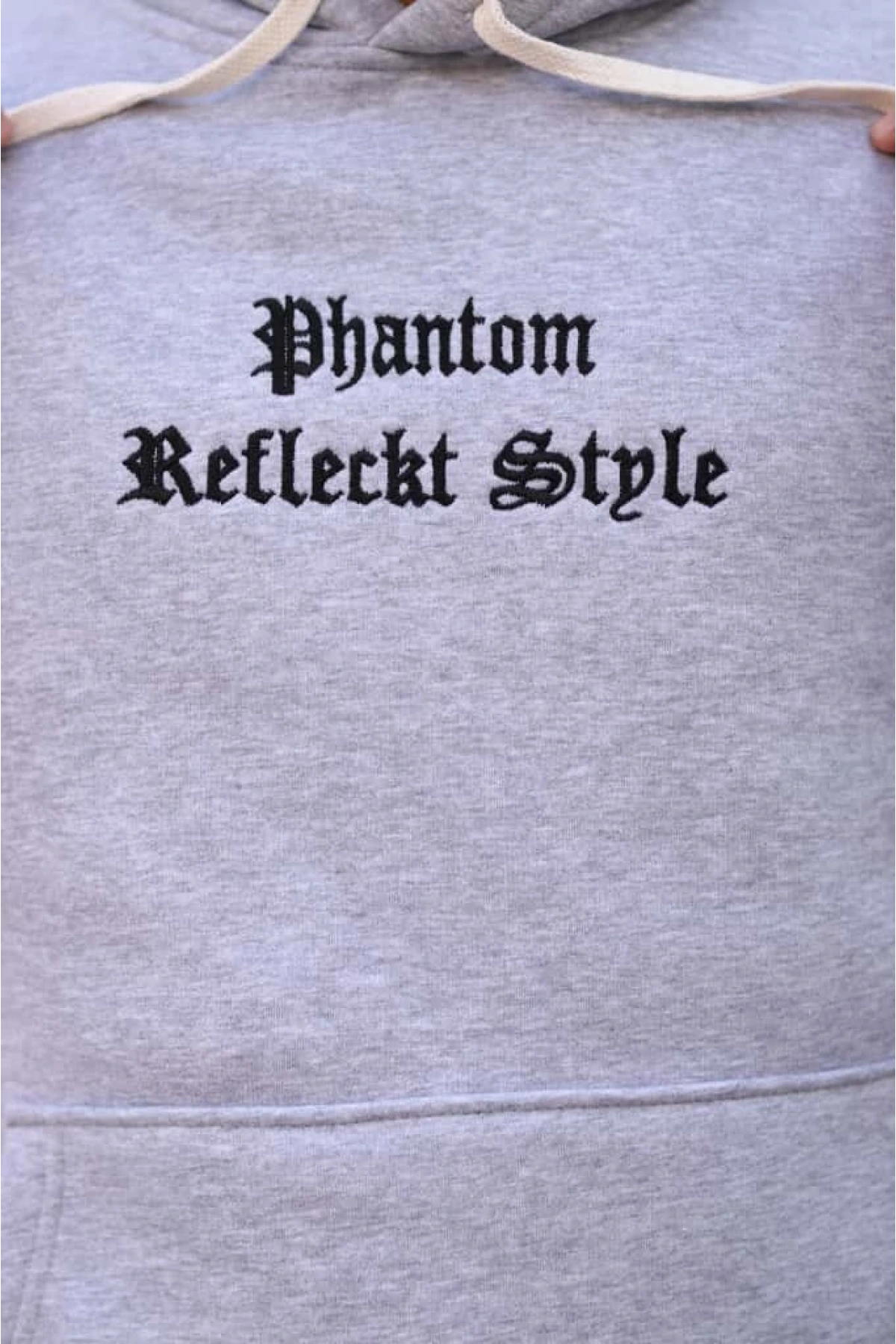 Açık Gri Şık İçi Polarlı Erkek Eşofman Takımı Paça Lastikli Cepli Kapüşonlu Nakış Detaylı Compact Takım