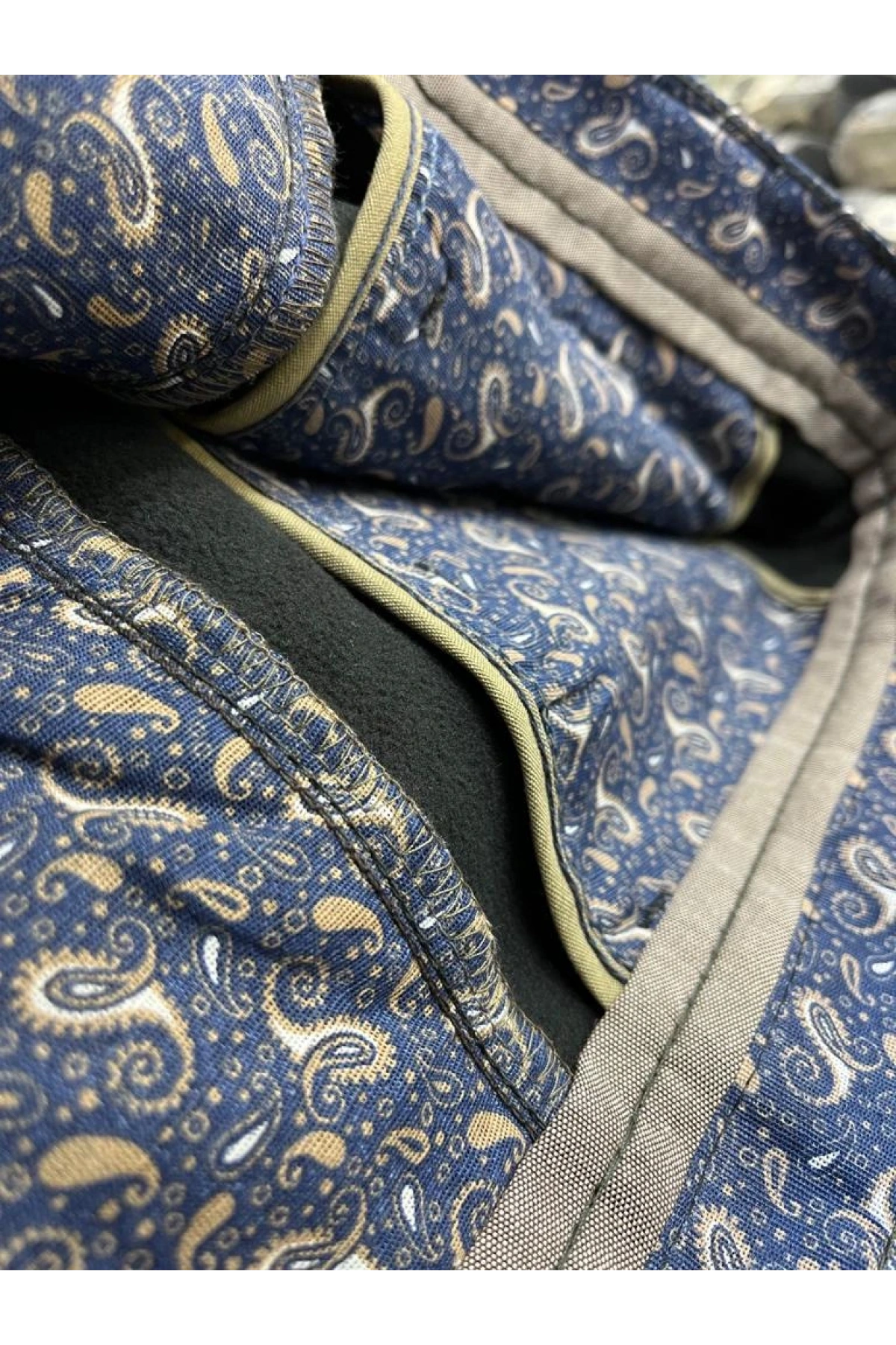 Lacivert Polarlı Kadife Pantolon Esnek Kalın Fitil Klasik Kesim Yan Cepli Astarlı Phantom Jeans