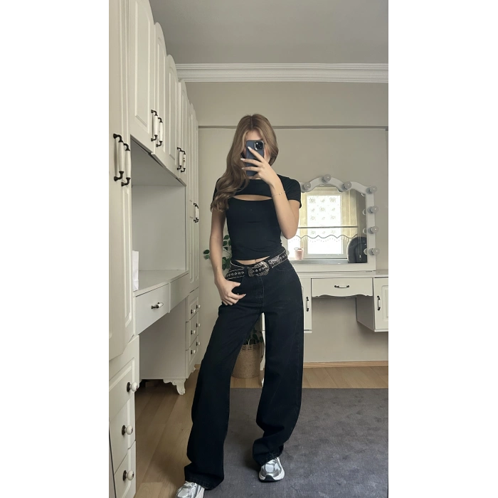 Füme Wide Leg Pantolon