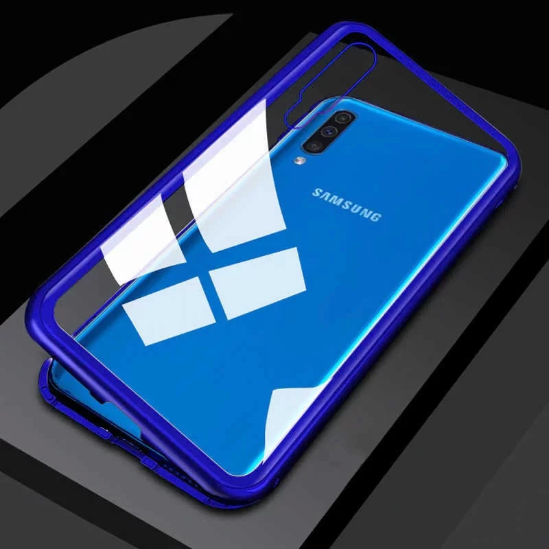More TR Galaxy M30 Kılıf Zore Devrim Mıknatıslı Cam Kapak