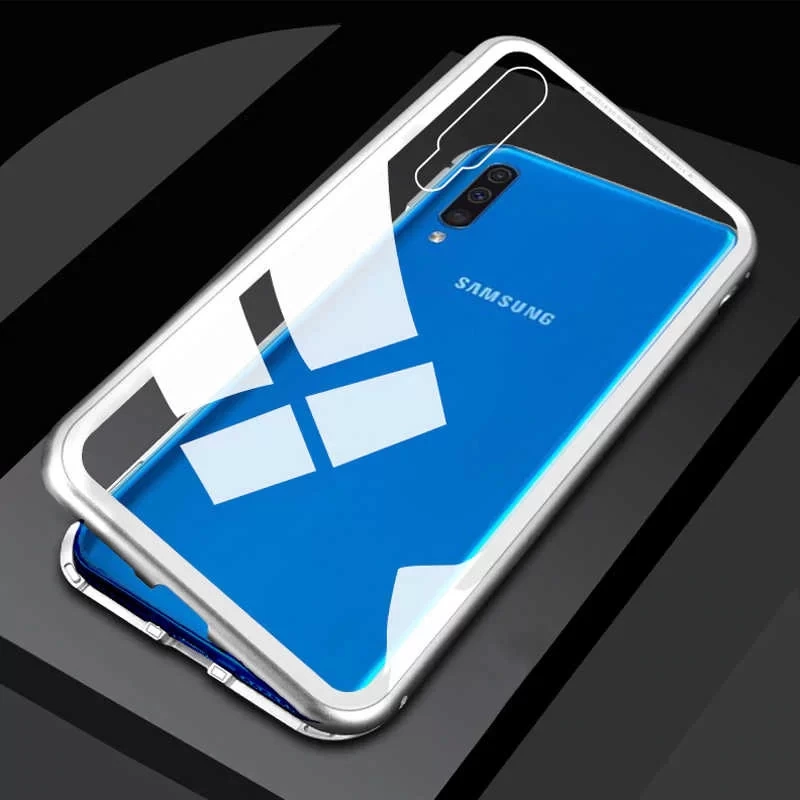 More TR Galaxy M30 Kılıf Zore Devrim Mıknatıslı Cam Kapak