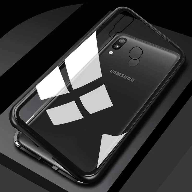 More TR Galaxy M20 Kılıf Zore Devrim Mıknatıslı Cam Kapak