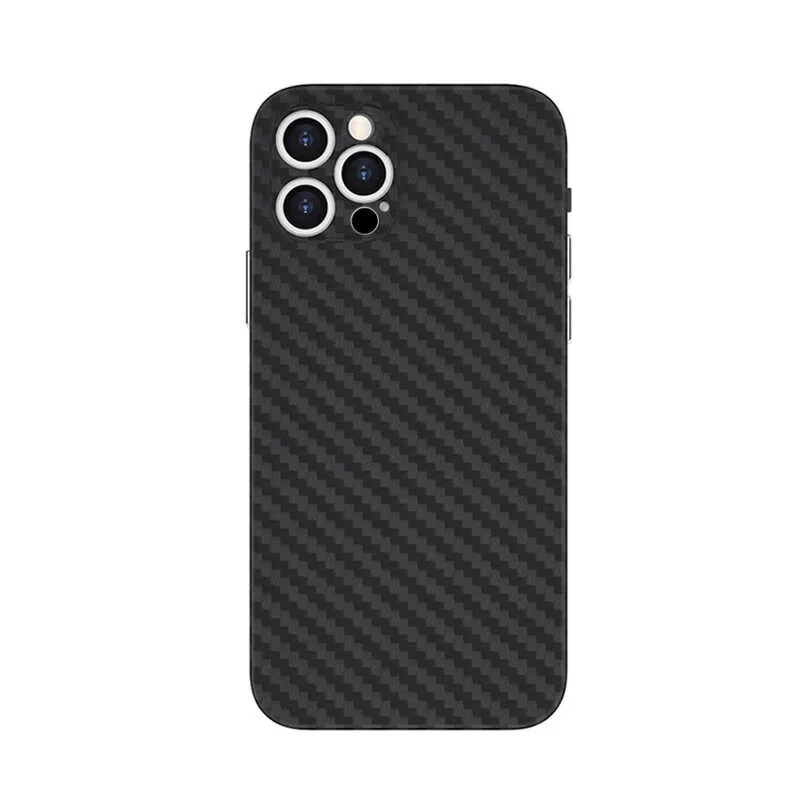 More TR Apple iPhone 12 Pro Kılıf ​​​​​Wiwu Skin Carbon PP Kapak