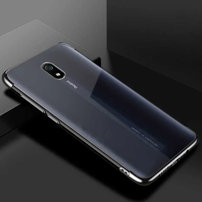 Xiaomi Redmi 8A Kılıf Zore Dört Köşeli Lazer Silikon Kapak