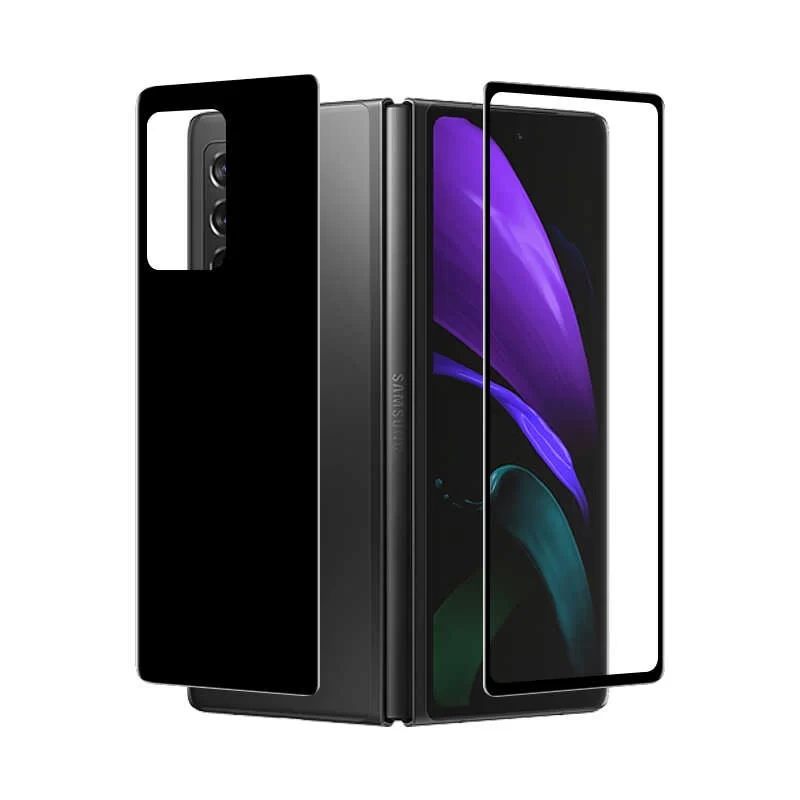 More TR Galaxy Z Fold 2 Zore Ön Arka 5D Full Yapışkanlı Temperli Ekran Koruyucu