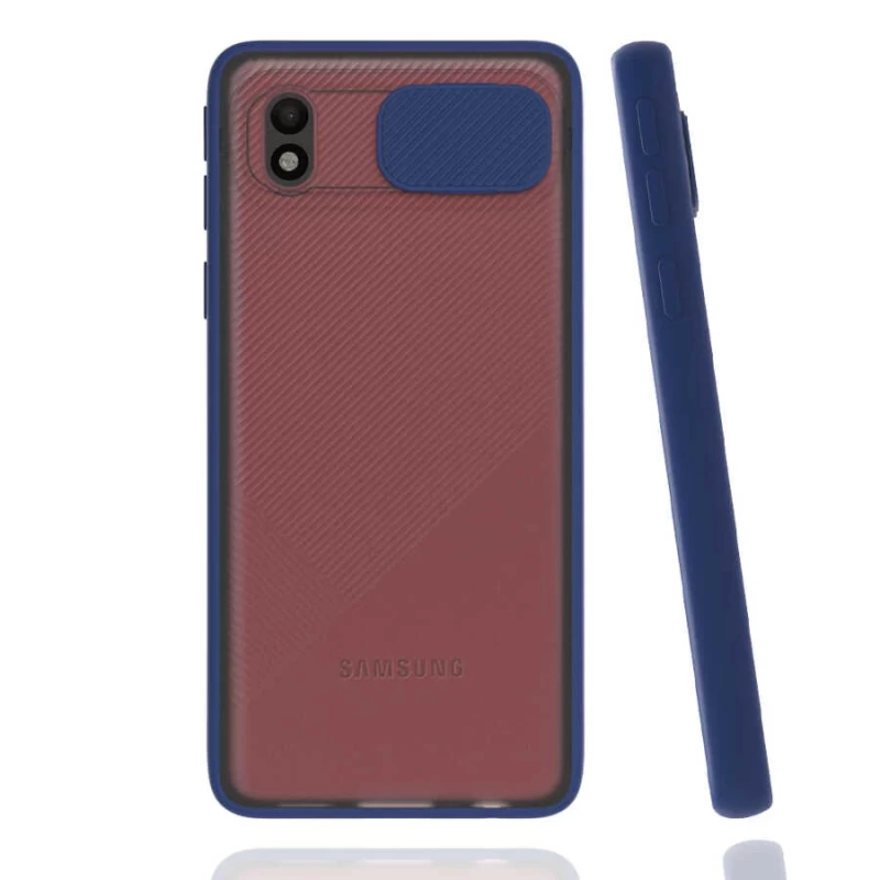 More TR Galaxy A01 Core Kılıf Zore Lensi Kapak