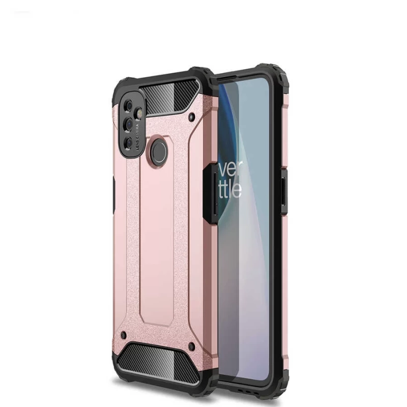 More TR One Plus Nord N100 Kılıf Zore Crash Silikon Kapak